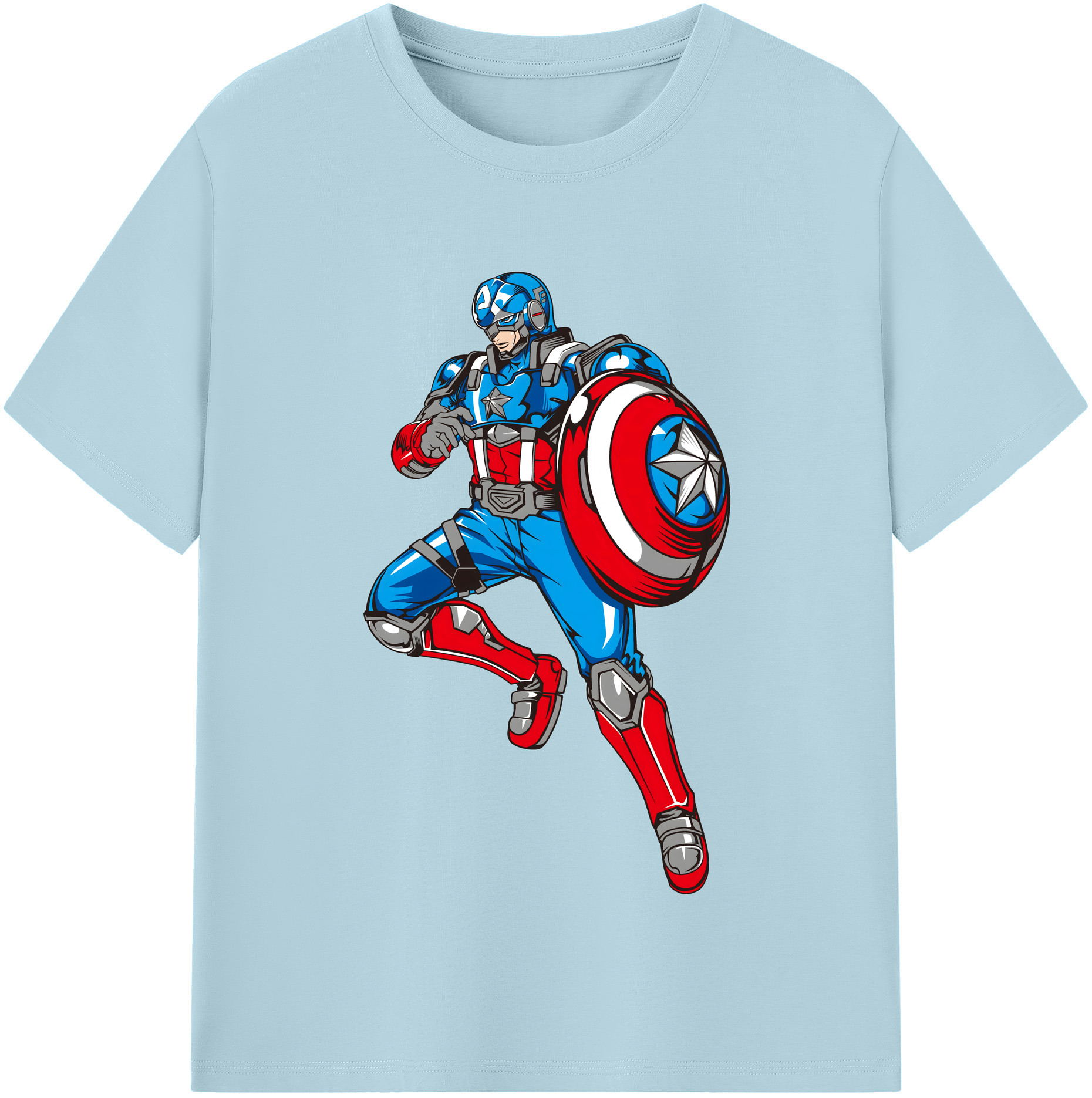 （画像用） アベンジャーズ The Avengers 綿100％半袖Tシャツ（フロントプリント）